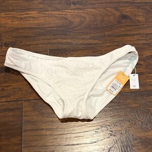 Kona Sol White Bikini Bottom NWT **$1 w/ purchase of reg priced item**